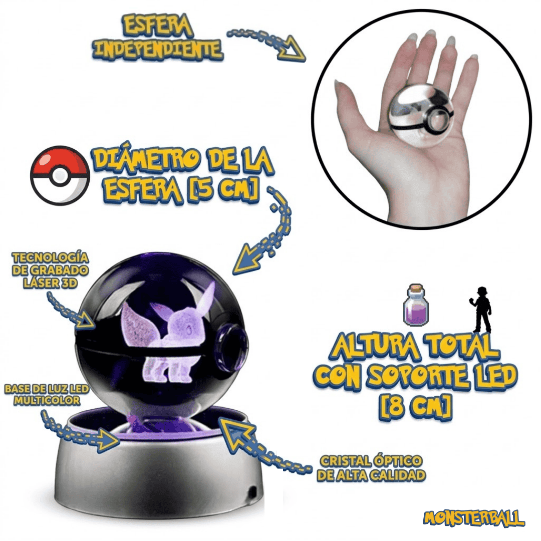 MonsterBall™: Bola de cristal 3D